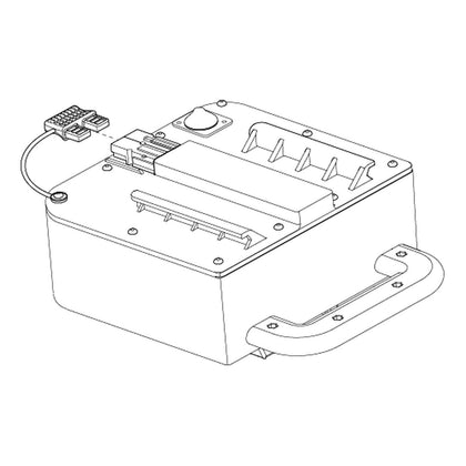 Pride Jazzy Passport 10.4Ah Travel Lithium Battery, part BAT1802153, Pride parts illustration