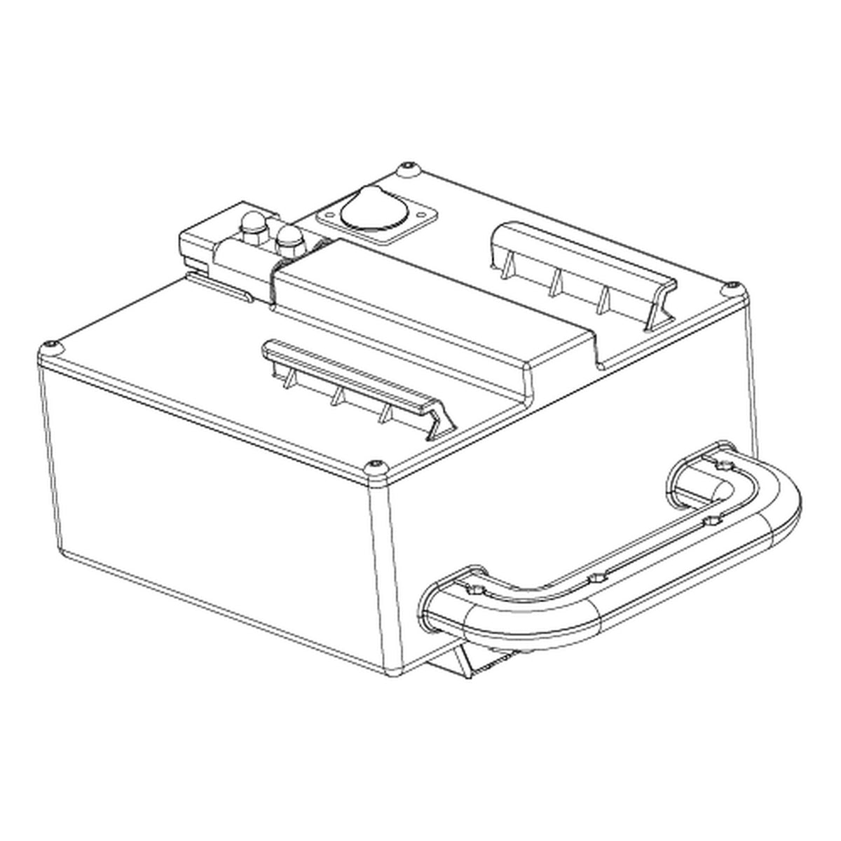 Pride Jazzy Passport 18Ah Lithium Battery, part BAT1708123, Pride parts illustration