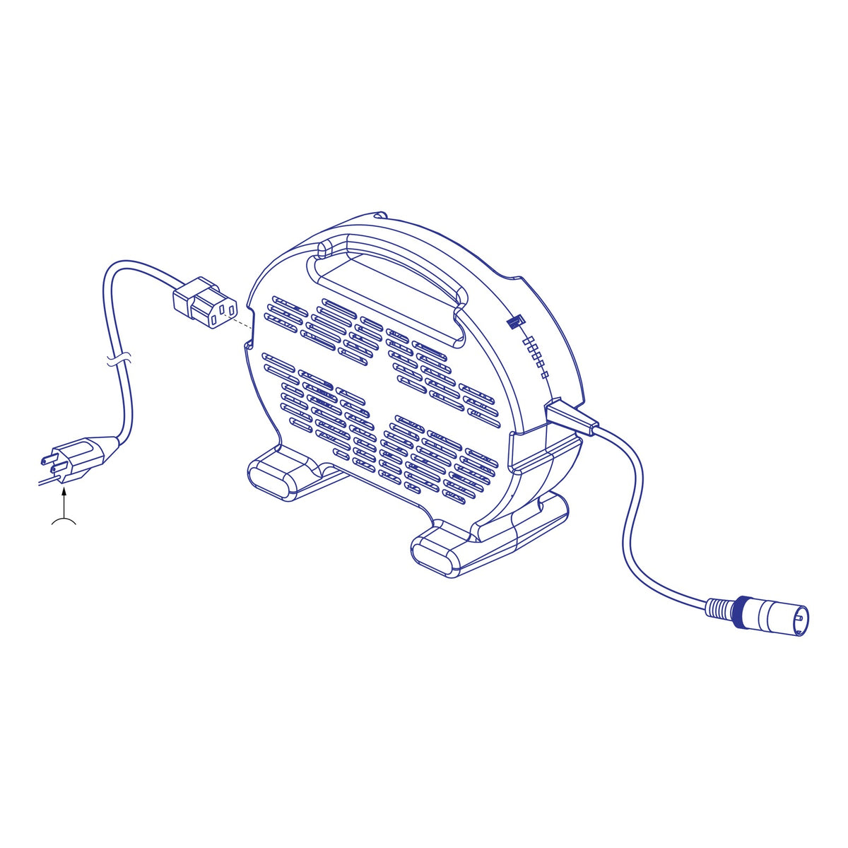 Pride Quantum 8A Off-Board Charger, part ELE2002993, Pride parts illustration
