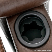 Hideaway cup holder on the Pride VivaLift Premier lift chair