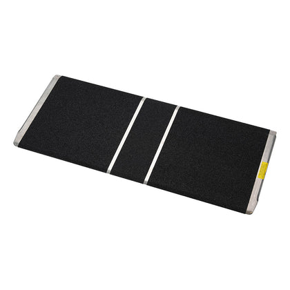 PVI Bariatric Threshold Ramp, 36" wide with black high traction surface