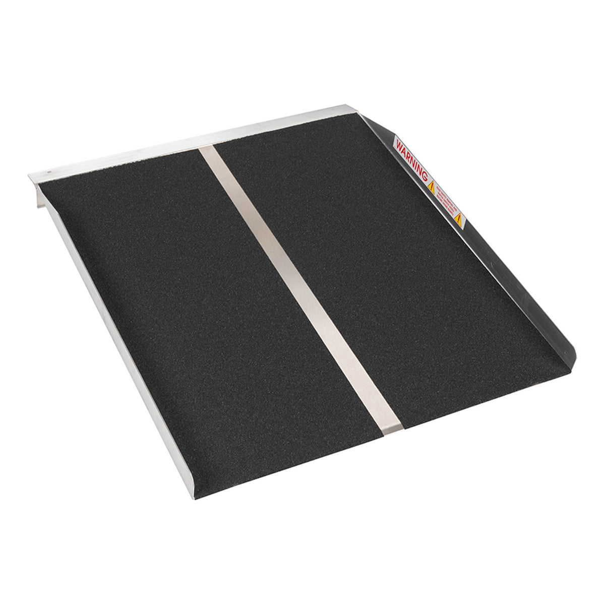 PVI Solid Ramp, one piece aluminum ramp with black high traction surface