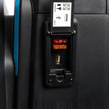 Pride PX4 USB charging port and console panel close-up