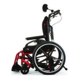 Quickie ACCESS with a headrest, red frame