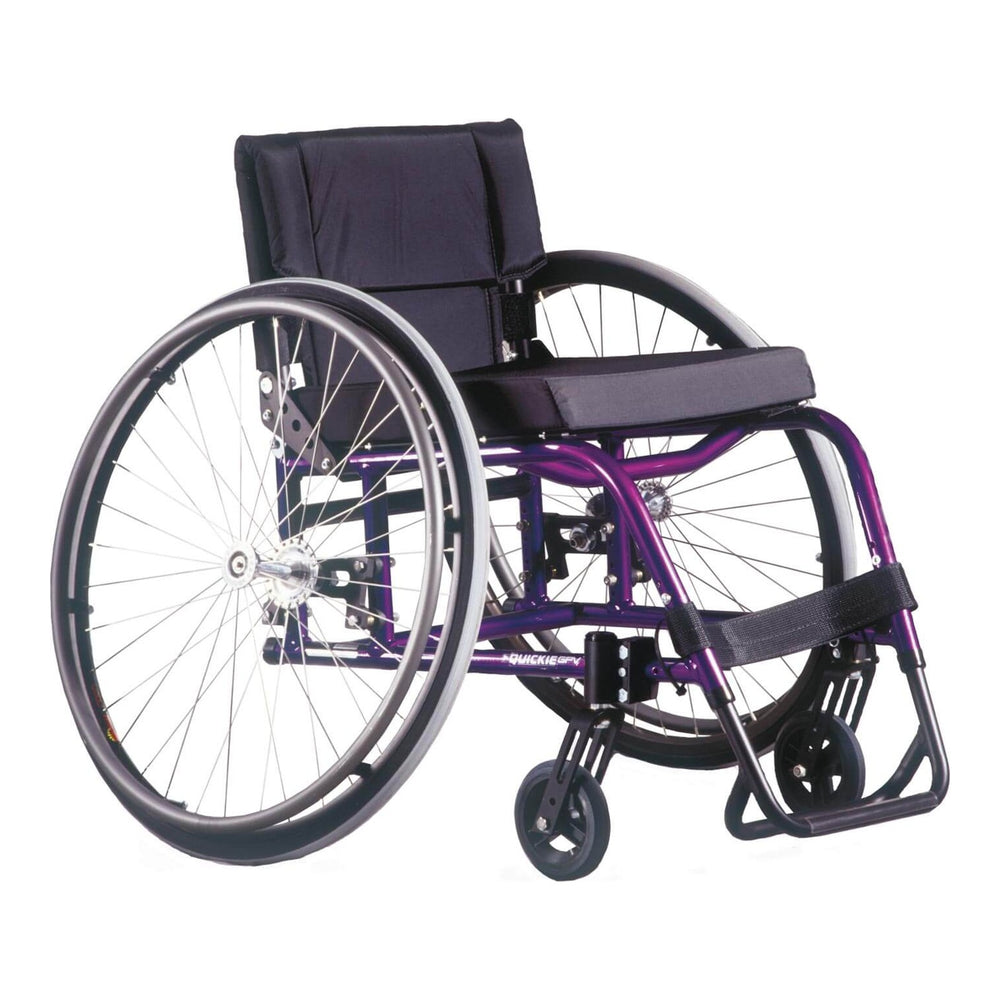 Quickie GP series rigid frame, side view (shown as the GPV with a fixed front)