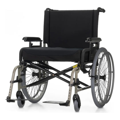 Quickie M6 heavy duty folding wheelchair, champagne frame
