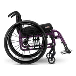 Quickie QS5 X fixed front from the side, purple frame