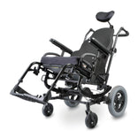 Quickie SR45 tilt in space wheelchair with headrest and elevating legrests