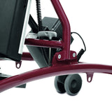 The Caribou power tilt actuator on the red frame