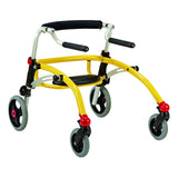 The Crocodile size 1 in yellow, shown with the solid flip down seat add-on