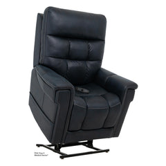 Pride VivaLift Radiance PLR-3955 lift chair in Ocean, lifted position