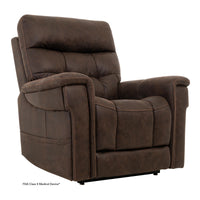 Pride VivaLift Radiance PLR-3955 lift chair in Walnut, seated position