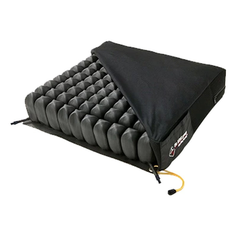 ROHO Dual Compartment cushion, High Profile, cover half open