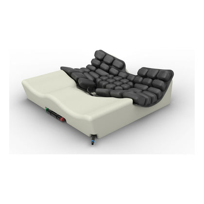 ROHO Hybrid Select cushion, air inserts on the contoured foam base