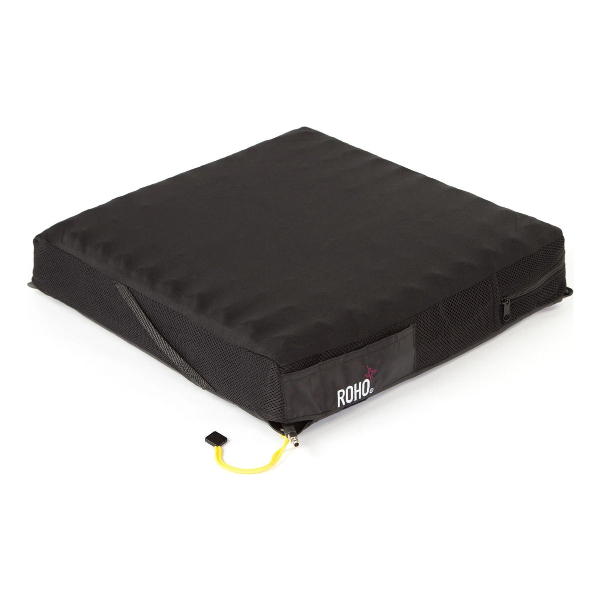 ROHO cushion in its Standard Series two-way stretch cover