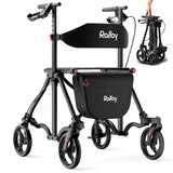 Rolloy Compact Master II rollator, Standard frame in Black