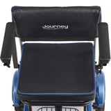 The So Lite seat and backrest seen from behind, showing the padded 17 inch wide seat