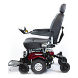 Shoprider 6Runner 10, left side view showing the six wheels