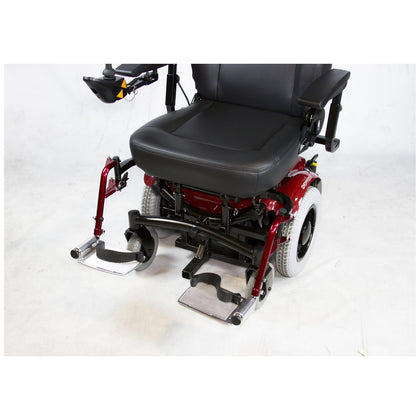Shoprider swing-away footrests on a Shoprider power chair