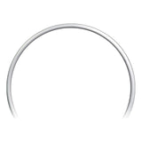 Spinergy brushed silver aluminum handrim, close view of the tube