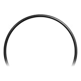 Spinergy hard anodized black aluminum handrim, close view of the tube
