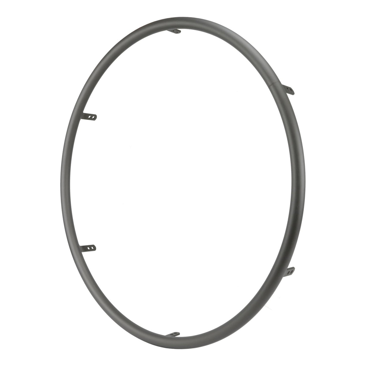 Spinergy hard anodized grey aluminum handrim with 6 tabs, at an angle