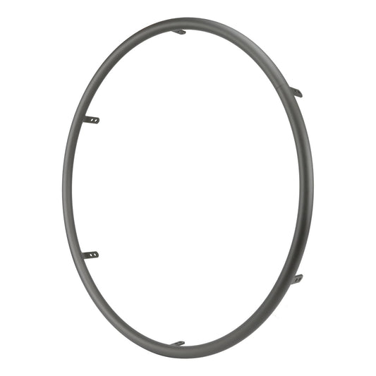 Spinergy hard anodized grey aluminum handrim with 6 tabs, at an angle