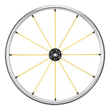 Spinergy LX FlexRim wheel with yellow spokes