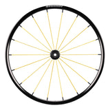 Spinergy LXL wheel with yellow spokes