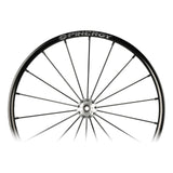 Spinergy SLX 18 wheel, close view of the hub and spokes