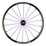 Spinergy SLX 18 wheel with purple spokes