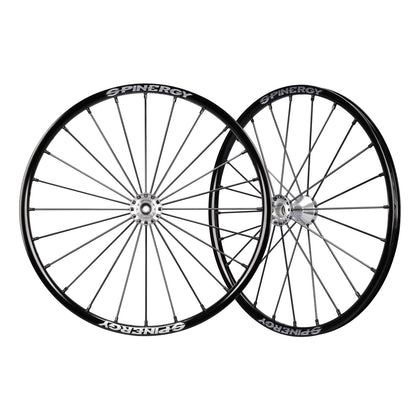 A pair of Spinergy SLX 24 wheels