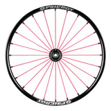 Spinergy SLX 24 wheel with pink spokes