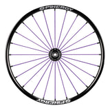 Spinergy SLX 24 wheel with purple spokes