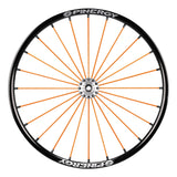 Spinergy SLX 24 wheel with orange spokes