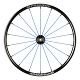 Spinergy SPOX Everyday wheel with blue spokes