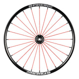 Spinergy SPOX Sport wheel with red spokes