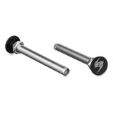 A pair of Spinergy stainless steel quick release axles, 1/2"