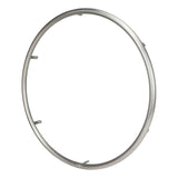 Spinergy TC stainless steel handrim at an angle, showing its mounting tabs