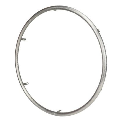 Spinergy TC stainless steel handrim at an angle, showing its mounting tabs