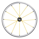 Spinergy XLX FlexRim wheel with yellow spokes