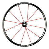 Spinergy XLX wheel with red spokes