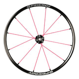 Spinergy XLX wheel with pink spokes