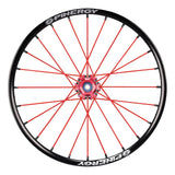 Spinergy XSLX R10 wheel with red spokes