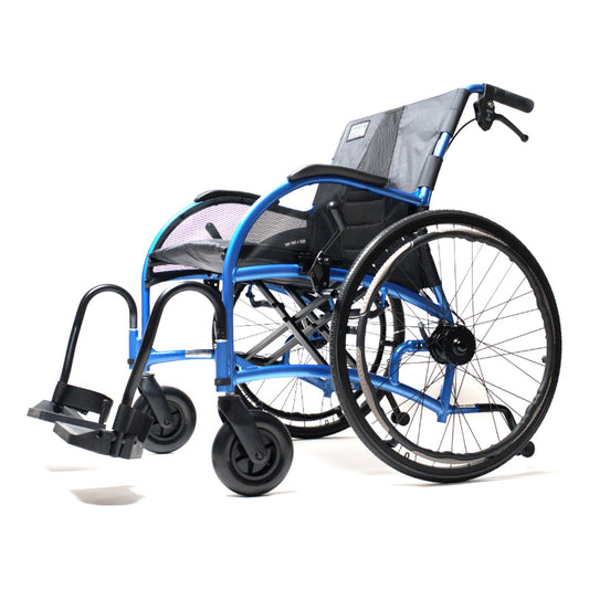 Strongback Comfort wheelchair, three-quarter front view