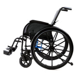 Strongback ErgoSteel wheelchair, side view