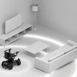 The ev¹ sensing the room around it on all four sides