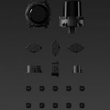 The ev¹ evSense sensor set: LiDAR, cameras, time-of-flight and ultrasonic sensors