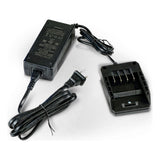 SuperHandy 48V lithium-ion battery charger GUT134 with its charging dock and power cord