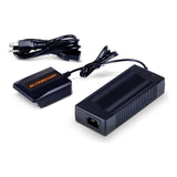 SuperHandy 48V charger, charging dock and power cord from the front